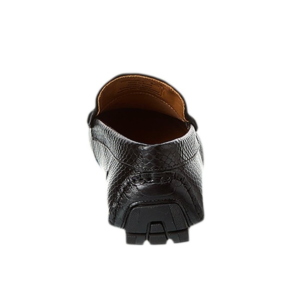 Donald J. Pliner Black Textured Loafers - Picture 2 of 8